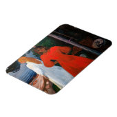 Edvard Munch - rot und weiß Magnet (Linke Seite)