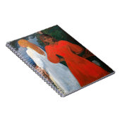 Edvard Munch - rot und weiß Notizblock (Rechte Seite)