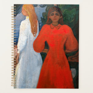 Edvard Munch - rot und weiß Planer