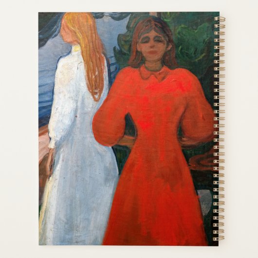 Edvard Munch - rot und weiß Planer (Rückseite)