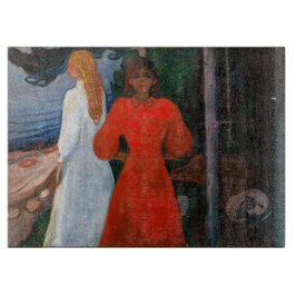 Edvard Munch - rot und weiß Schneidebrett
