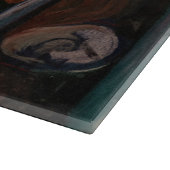 Edvard Munch - rot und weiß Schneidebrett (Ecke)