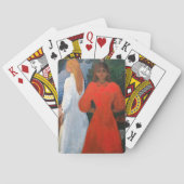 Edvard Munch - rot und weiß Spielkarten (Rückseite)