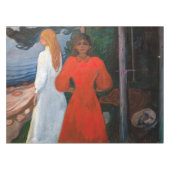 Edvard Munch - rot und weiß Tischdecke (Vorderseite (Horizontal))