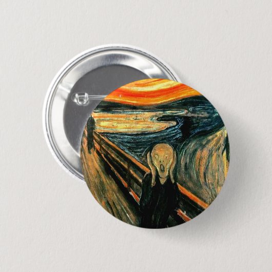 Edvard Munch - Schrei Button (Vorne & Hinten)