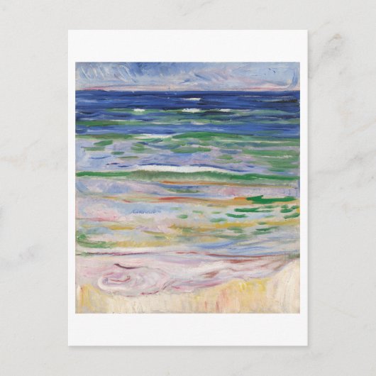 Edvard Munch Sea View Postcard Postkarte (Vorderseite)