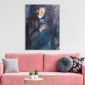 Edvard Munch - Selbstportrait mit Zigarette Leinwanddruck (Insitu (Wohnzimmer))