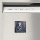 Edvard Munch - Selbstportrait mit Zigarette Magnet (In Situ (Geschirrspüler))