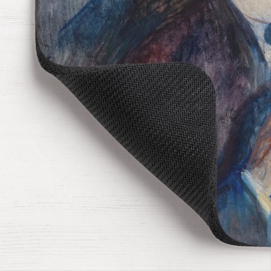 Edvard Munch - Selbstportrait mit Zigarette Mousepad (Ecke)