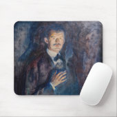 Edvard Munch - Selbstportrait mit Zigarette Mousepad (Mit Mouse)