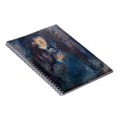 Edvard Munch - Selbstportrait mit Zigarette Notizblock (Rechte Seite)