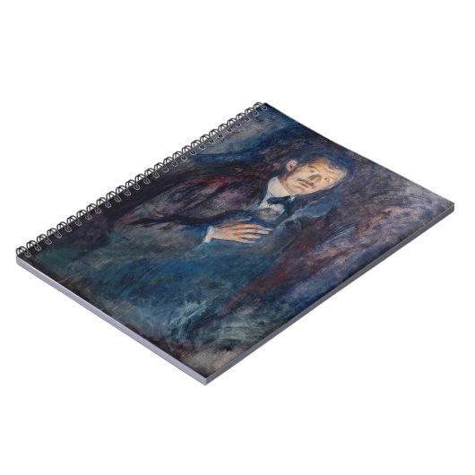 Edvard Munch - Selbstportrait mit Zigarette Notizblock (Linke Seite)