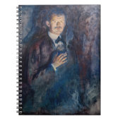 Edvard Munch - Selbstportrait mit Zigarette Notizblock (Vorderseite)