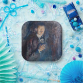 Edvard Munch - Selbstportrait mit Zigarette Pappteller (Party)