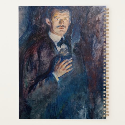 Edvard Munch - Selbstportrait mit Zigarette Planer (Rückseite)