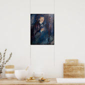 Edvard Munch - Selbstportrait mit Zigarette Poster (Küche)