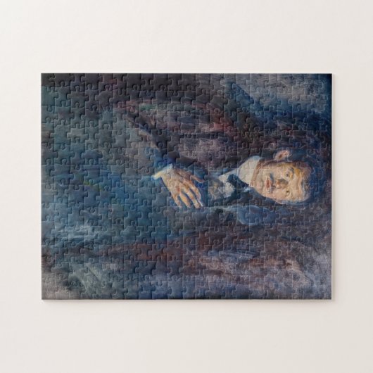 Edvard Munch - Selbstportrait mit Zigarette Puzzle (Horizontal)