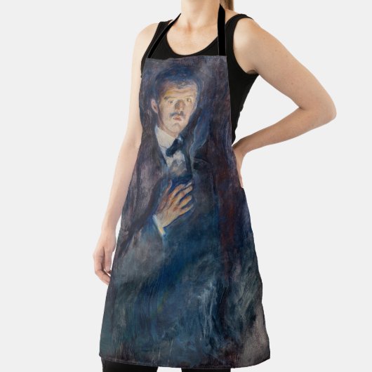 Edvard Munch - Selbstportrait mit Zigarette Schürze (InSitu)