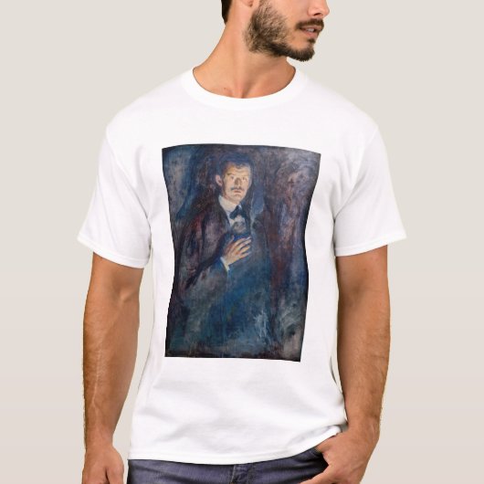 Edvard Munch - Selbstportrait mit Zigarette T-Shirt (Vorderseite)