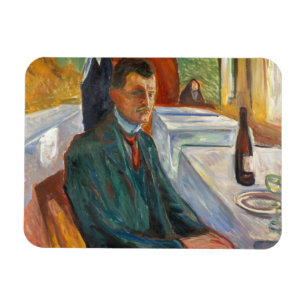 Edvard Munch - Selbstporträt mit einer Flasche Magnet