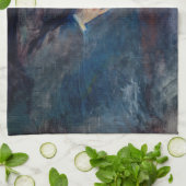 Edvard Munch - Selbstporträt mit Zigarette Geschirrtuch (Gefaltet)