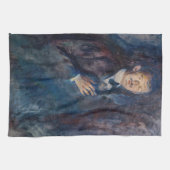 Edvard Munch - Selbstporträt mit Zigarette Geschirrtuch (Horizontal)