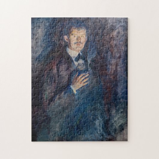 Edvard Munch - Selbstporträt mit Zigarette Puzzle (Vertikal)