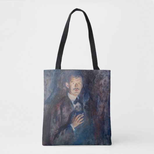 Edvard Munch - Selbstporträt mit Zigarette Tasche (Vorderseite)