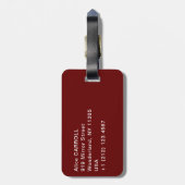 Edvard Munch - Shopping mit Red House Gepäckanhänger (Rückseite vertikal)