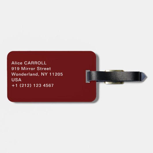 Edvard Munch - Shopping mit Red House Gepäckanhänger (Rückseite horizontal)