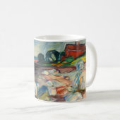 Edvard Munch - Shopping mit Red House Kaffeetasse (VorderseiteRechts)