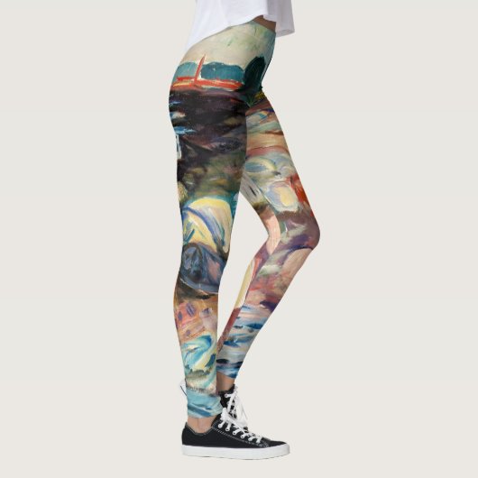 Edvard Munch - Shopping mit Red House Leggings (Rechts)