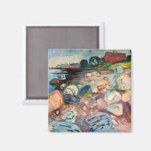 Edvard Munch - Shopping mit Red House Magnet (Vorderseite/Rückseite)