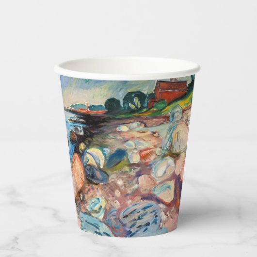 Edvard Munch - Shopping mit Red House Pappbecher (Vorderseite)