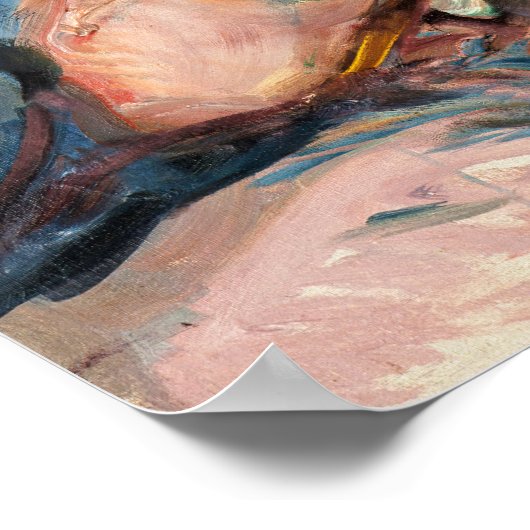 Edvard Munch - Shopping mit Red House Poster (Ecke)