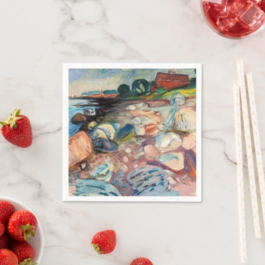 Edvard Munch - Shopping mit Red House Serviette (Beispiel)