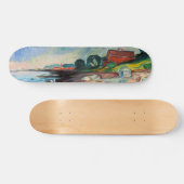 Edvard Munch - Shopping mit Red House Skateboard (Horizontal)
