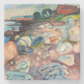 Edvard Munch - Shopping mit Red House Steinuntersetzer (Vorderseite)