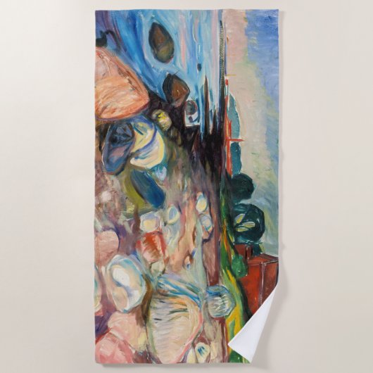 Edvard Munch - Shopping mit Red House Strandtuch (Vorderseite)