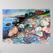Edvard Munch Shore mit Red House Poster (Vorne)