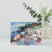 Edvard Munch Shore mit Red House Postkarte (Stehend Vorderseite)