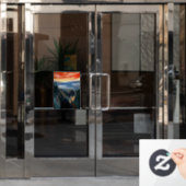 Edvard Munch - Sick Mood at Sunset, Despair 1892 Fensteraufkleber (Büro Tür)