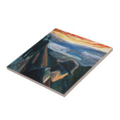 Edvard Munch - Sick Mood at Sunset, Despair 1892 Fliese (Seite)