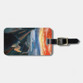 Edvard Munch - Sick Mood at Sunset, Despair 1892 Gepäckanhänger (Vorderseite horizontal)