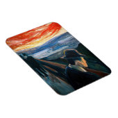 Edvard Munch - Sick Mood at Sunset, Despair 1892 Magnet (Rechte Seite)