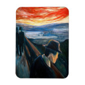 Edvard Munch - Sick Mood at Sunset, Despair 1892 Magnet (Vertikal)