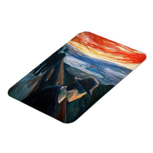 Edvard Munch - Sick Mood at Sunset, Despair 1892 Magnet (Linke Seite)