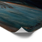 Edvard Munch - Sick Mood at Sunset, Despair 1892 Poster (Ecke)