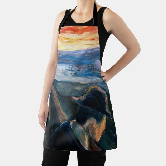 Edvard Munch - Sick Mood at Sunset, Despair 1892 Schürze (InSitu)