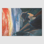 Edvard Munch - Sick Mood at Sunset, Despair 1892 Seidenpapier (Vorderseite)